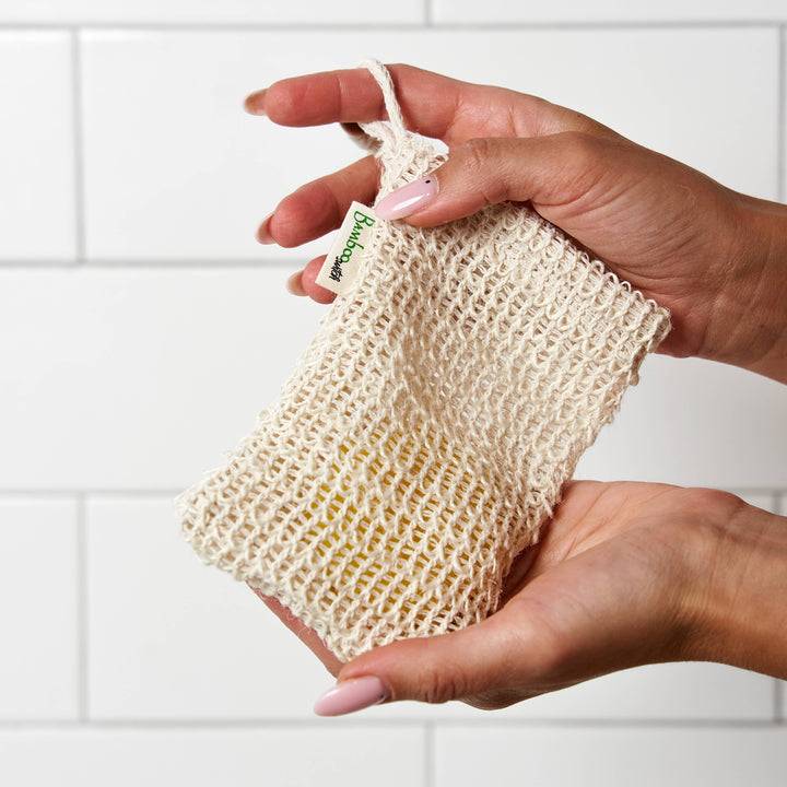 Sisal Soap Saver Bag | Natural Exfoliating Soap Pouch