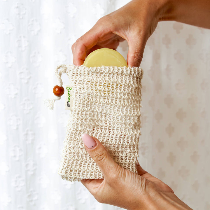 Sisal Soap Saver Bag | Natural Exfoliating Soap Pouch