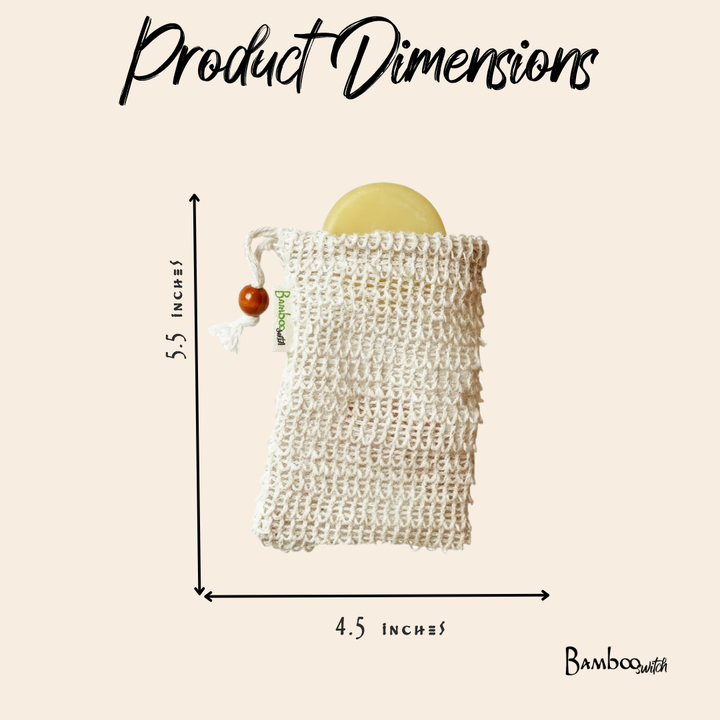 Sisal Soap Saver Bag | Natural Exfoliating Soap Pouch