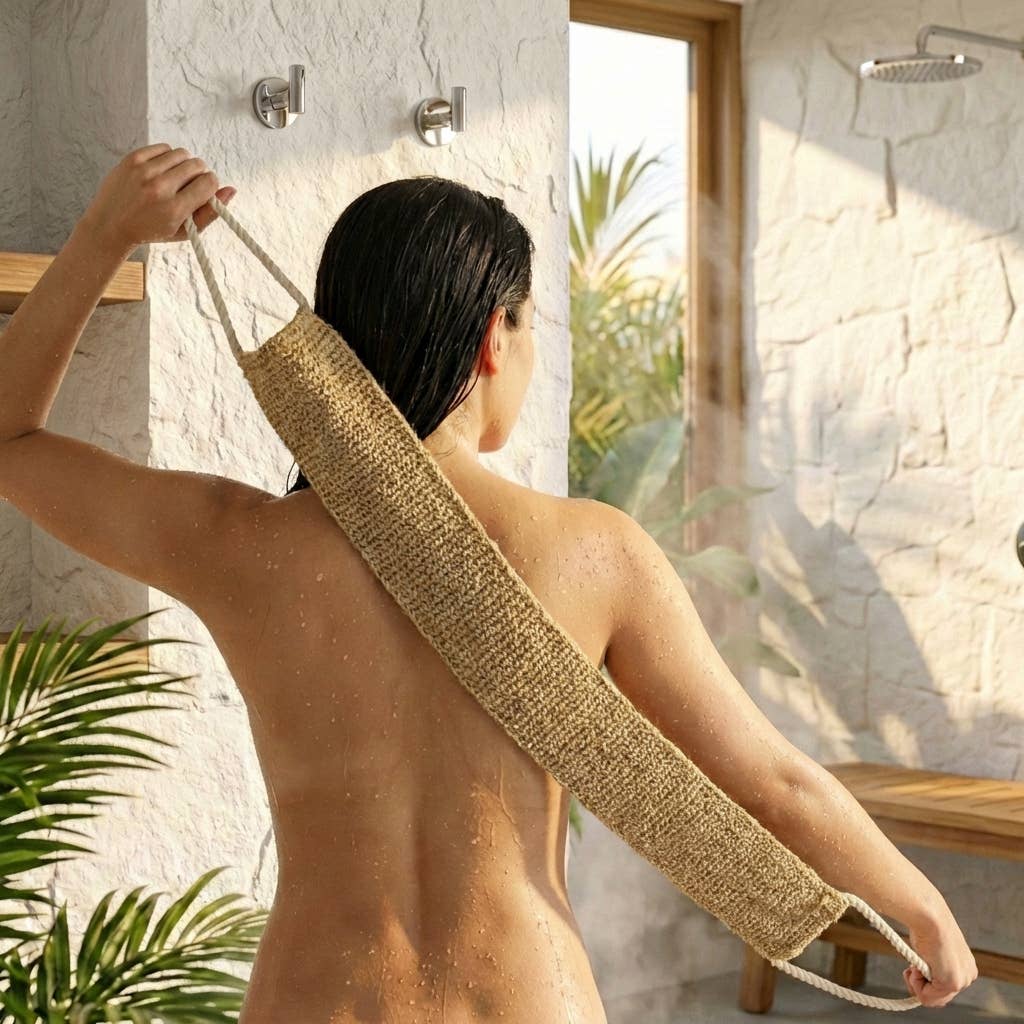 Sisal & Linen Body Exfoliating Strap