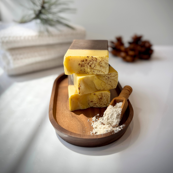 Pumpkin Coconut Soap Bar | Handmade Fall Soap | Natural Moisturizing Soap for Dry Skin