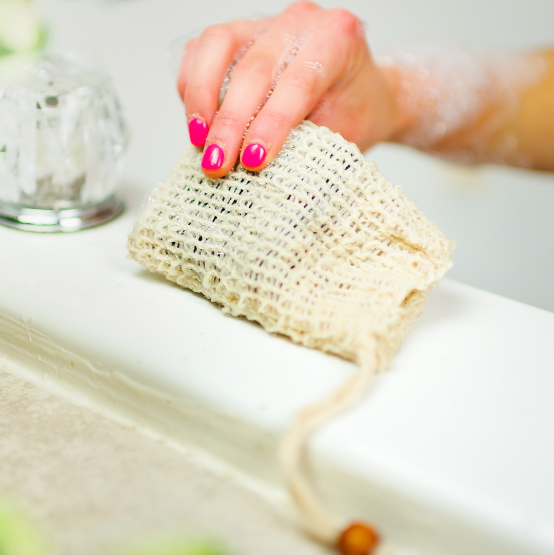 Sisal Soap Saver Bag | Natural Exfoliating Soap Pouch
