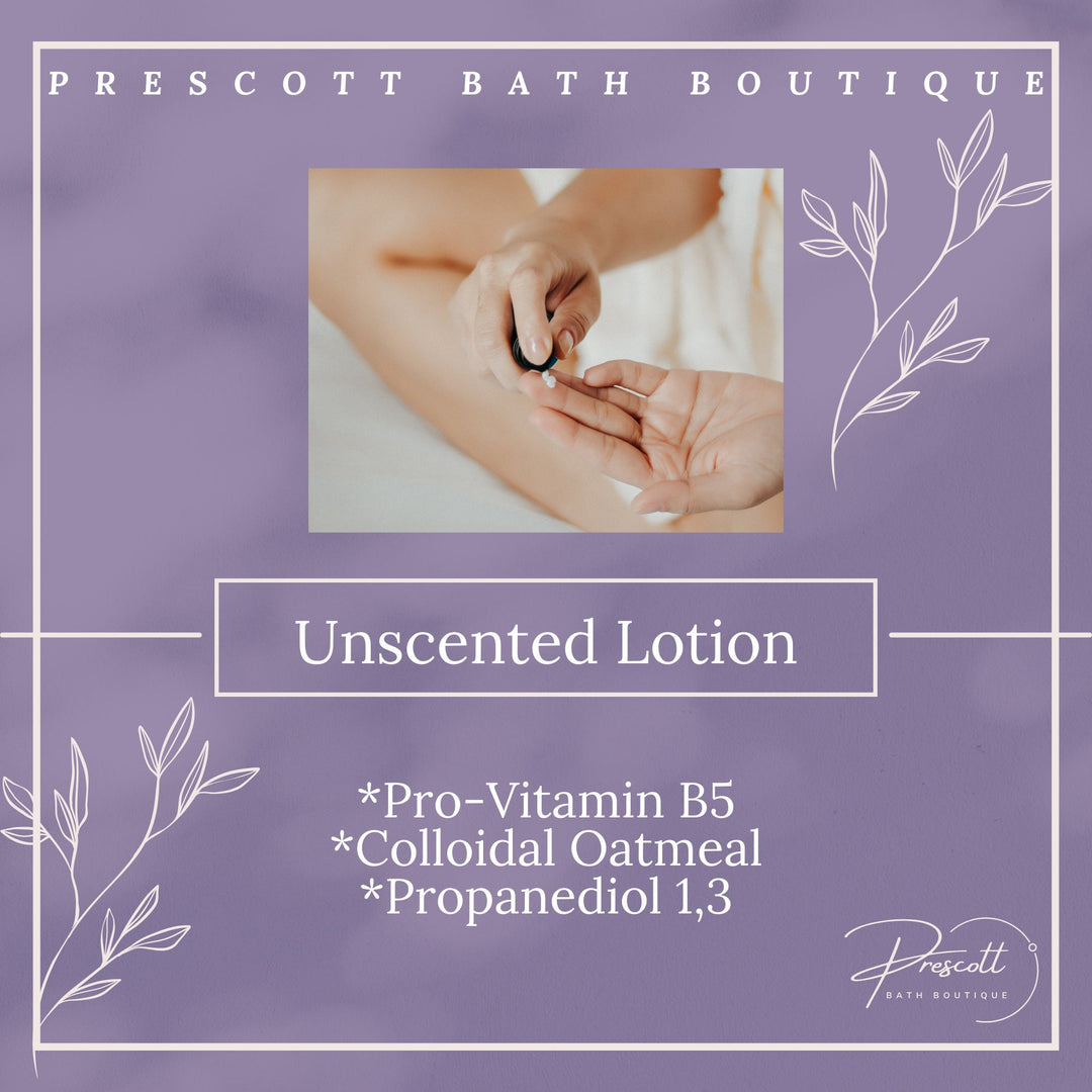 Unscented All Natural Handcrafted Body Lotion, Fragrance Free, Gift for Wife, Gift for Husband, Hand Lotion with Pro-Vitamin B5