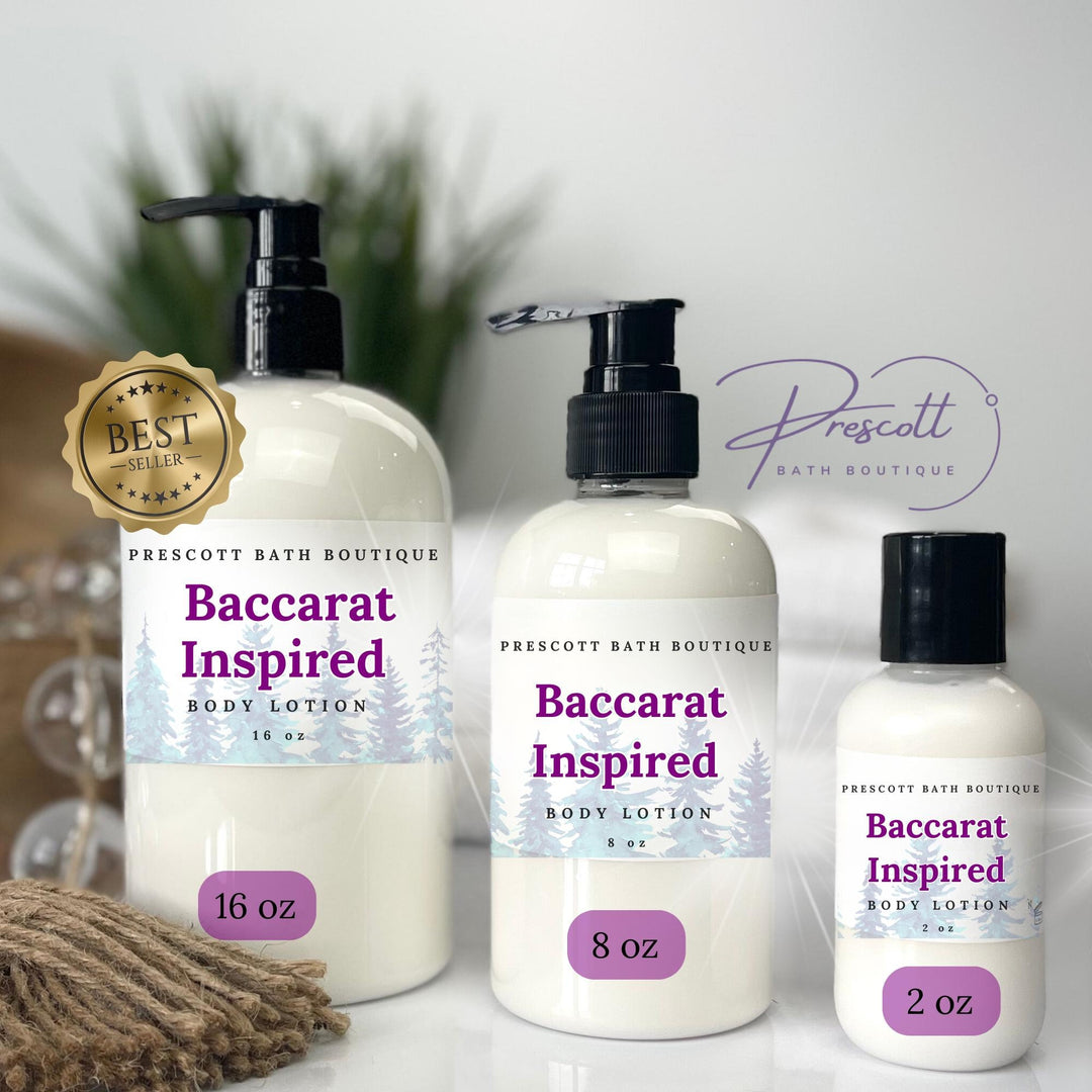 Baccarat Inspired All Natural Handcrafted Body Lotion, Gift for Wife, Gift for Girlfriend, Shea Butter Lotion, Handmade Gift