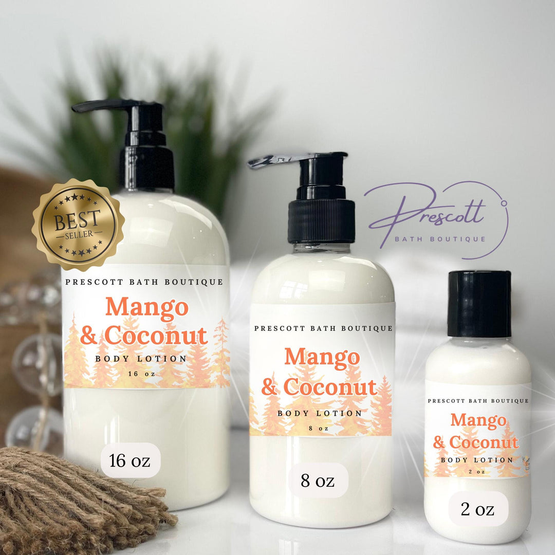 Mango and Coconut All Natural Handcrafted Body Lotion, Free Shipping on 50