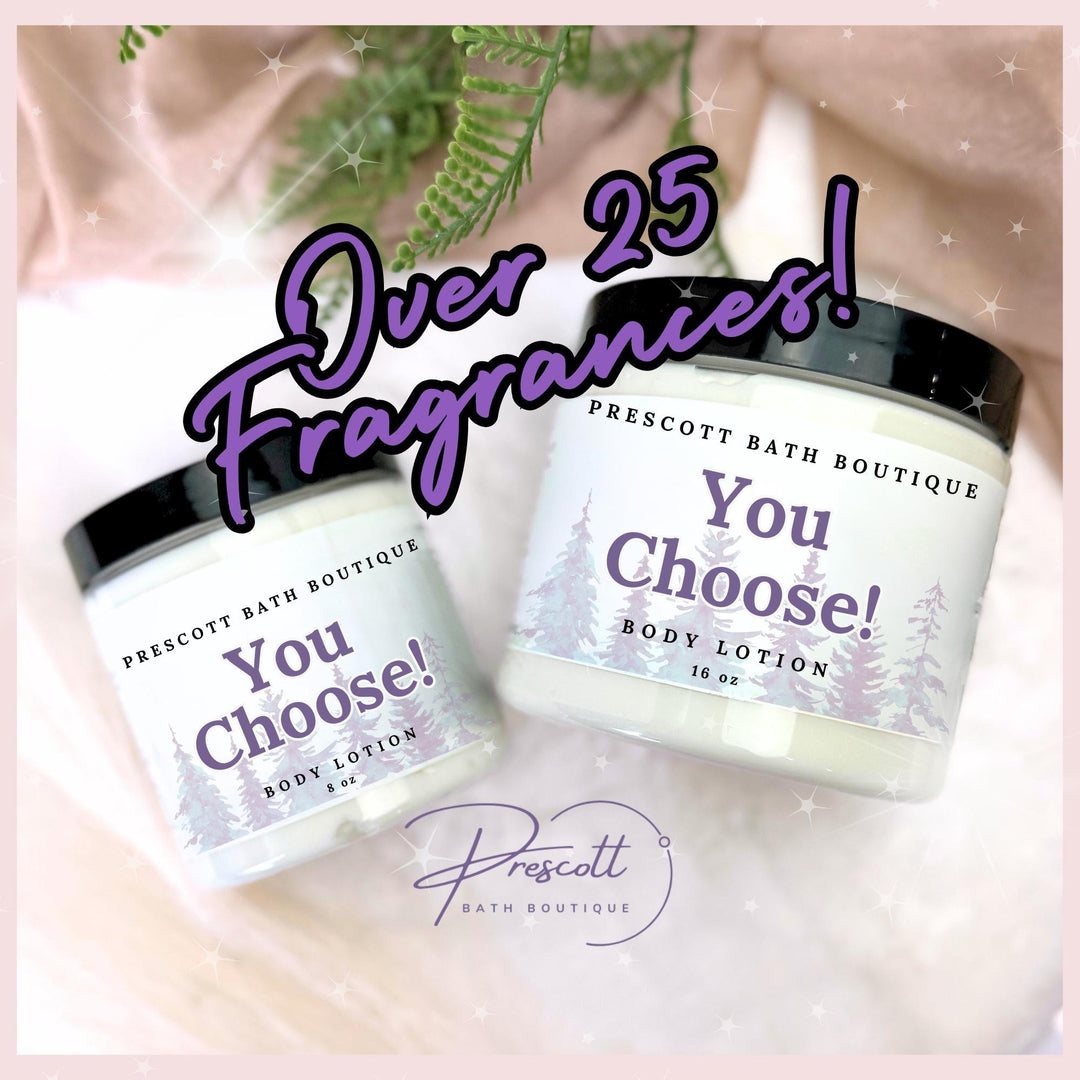 Body Lotion, All Natural Handcrafted Choose Your Fragrance Lotion, Gift Box for Wife, Hand Lotion for Him, Lotion in a Jar, Handmade Gift