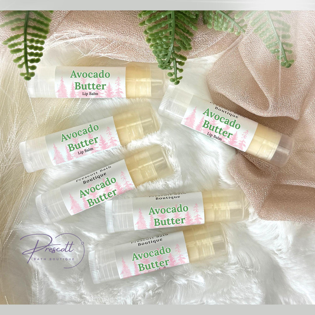 Avocado Butter Lip Balm, Organic Coconut Oil Lip Salve, Natural Beeswax Lip Care, Gift for Wife, Gift for Teacher, Gift for Teen Girl
